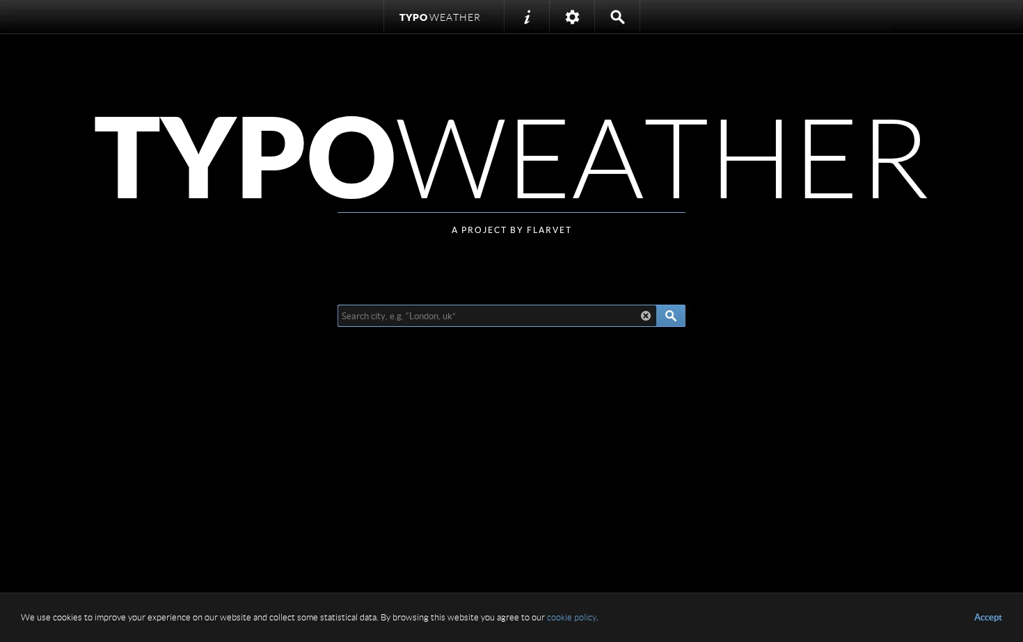 TypoWeather 页面快照